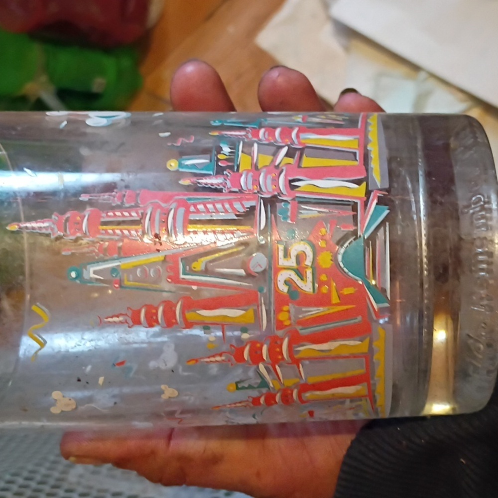 Walt Disney World McDonalds Remember The Magic 25th Anniversary Glasses Set